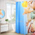Aoohome Ocean Decor Shower Curtain, Pretty Seashell Design Bathroom Curtain with Hooks, Weighted Hem, Heavy Duty, Waterproof, Blue, 70W x 78L Inch