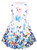 WNQY Princess Elsa Costume Dresses Little Girls Cosplay Dress up (Blue,140/6-7Y)