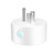 Wi-Fi Smart Plug, Mini Outlets Smart Socket No Hub Required Timing Function Control Your Electric Devices from Anywhere Compatible with Alexa and Google (White 1 Pack)