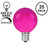 Novelty Lights 25 Pack G40 Outdoor Globe Replacement Bulbs, Purple, C7/E12 Candelabra Base, 5 Watt