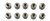 F Type 75 Ohm Terminator Coax Coaxial Cable Adapter Connector RF Port End Caps (10 Pack)