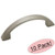 Cosmas 221-64SN Satin Nickel Cabinet Hardware Handle Pull - 2-1/2' (64mm) Hole Centers - 10 Pack