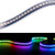CHINLY WS2812B Individually Addressable LED Strip Light 5050 RGB SMD 3.3ft 144 Pixels Dream Color Waterproof IP67 Black PCB 5V DC (Black PCB 3.3ft 144leds Waterproof)