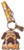 Great Eastern Entertainment Naruto Pakkun Leather Keychain