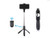 Selfie Stick Tripod, Extendable Selfie Stick Bluetooth with Remote Control and Mirror for iOS and Android Phones, Black