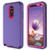 Aimoll-88 LG Stylo 4 Case, LG Stylo 4 Plus Case, LG Q Stylus Case, Full-Body Shockproof Tri-Layer Heavy Duty Cover with Built-in Screen Protector for LG Stylo 4/ LG Stylo 4 Plus (Dark Purple/Rose)