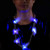 Fun Central AY989, 1 Pc, 34 Inches, LED Patriotic Bead Necklace, Long Beaded Necklace, Flashing Light Necklace, Glow in The Dark Necklace