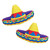 34" Giant Sombrero Fiesta Cinco De Mayo Foil Party Balloon - Qty 2