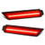 RUXIFEY Smoked Lens LED Side Marker Lights Rear Bumper Sidemarker Lamps Reflectors Compatible with 2010 to 2015 Chevy Camaro Red- Pack of 2
