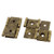 uxcell 46mmx54mm Retro Style Double Acting Folding Screen Hinge Bronze Tone 2pcs