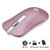 Wireless Bluetooth Mouse, Slim Bluetooth 5.0 Mouse 2.4G Wireless Silent Mouse, Rechargeable Portable Optical Wireless Mouse with Bluetooth, USB Receiver and Type C Adapter (Purple)
