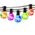 25Ft Multicolor Outdoor String Light - G40 Led Patio Lights String for Backyard Or Party,Vintage Edison Light, Waterproof, Dimmable,25 Bulbs