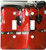 3dRose lsp_156307_2 Red Conga Drums Double Toggle Switch