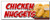 24" Chicken Nuggets Decal Sticker Fried Nuggets Fingers tenders Food White