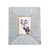 Mud Pie Ribbed Galvanized Tin 5" x 7" Picture Frame, 5 x 7, Silver