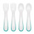 OXO Tot Fork and Spoon Training Set, Teal