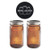 Ball Mason Jars 32 oz Wide Mouth Amber Colored Glass Bundle with Non Slip Jar Opener- Set of 2 Quart Size Mason Jars - Canning Glass Jars with Lids