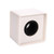 Aysekone Portable White ABS Injection Molding Square Cube Shaped Interview Mic Microphone Logo Flag Station