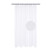 Fabric Shower Curtain 60 x 72 inch, Waffle Weave, Hotel Collection, 230 GSM Heavyweight, Water Repellent, Machine Washable, White Pique Pattern Decorative Bathroom Curtain