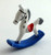 Melody Jane Dolls Houses House Miniature Nursery Toy Shop Accessory 1:12 Small Metal Rocking Horse