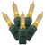 Vickerman 100 Count Single Mold Italian LED Light Set with Green Wire, Yellow