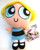 Warner Bros. Powerpuff Girls BUBBLES 8" Bean Bag Plush Doll, From Year 2000