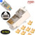 RJ45 CAT6a Cat6 Connector with Grounding Buckle Gold Plated 8P8C Pass Through Shield Plug 50PC
