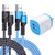 Phone Charger Adapter with 2 Pack Micro USB Charging Cable,KiBlue Cube Charger,6.6ft Nylon Braided Micro USB Cable Compatible with Samsung Galaxy J8 J7 S7 S6 S5 S4 Edge Note 5 4 2,Kindle,HTC,LG,Sony
