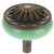 1PC Green Antique Bronze Ceramic Pulls Handls Kitchen Cabinet Drawer Wardrobe Door Knobs