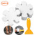 JJONE Bathtub Stickers Non-Slip, Showers Stickers Safety Adhesive Showers Treads with Scraper for Bathroom Tubs Bath (Flower)