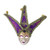 Hophen Mini Masks Mardi Gras Masquerade Venetian Masks Party Decoration Pendant Accessory (Purple)