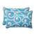 Pillow Perfect Outdoor Best Over-Sized Rectangular Throw Pillow, Turquoise, Set of 2