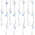 Brite Star 60 Count LED Twinkling Icicle Lights, Blue/White