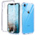 IDweel iPhone XR Case, [Slim Thin] Crystal Clear Transparent Protective Shock-Absorption Flexible Case with Soft TPU Bumper Cover for Apple iPhone XR 6.1 Inch (2018)-Crystal Clear