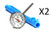 Taylor 5989N 1" Dial Classic Instant Read Thermometer (2 Pack)