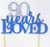 All About Details 90 Years Loved Cake Topper (Blue & Silver)