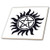 3dRose ct_193333_2 Supernatural Symbol, Ceramic Tile, 6-Inch