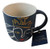 Starbucks Anniversary Blend Siren Mug 2016 Navy Blue Engraved 14 Oz