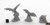 Reaper Miniatures Giant Bats (3) #44040 Bones Black Unpainted Plastic Figure