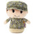 Hallmark itty bittys Green Camo Girl Stuffed Animal Itty Bittys Patriotic