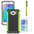 Galaxy J7 Neo J701M/J7 Nxt J701F/J7 Core J701 Case, With Screen Protector, Telegaming Dual Layer Armor Case Drop Protection TPU & Hard PC Back Cover For Samsung Galaxy J7 Neo/J7 Core Duos Green