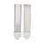 2pcs 4Pin G24Q LED Bulb E-Simpo PL Horizontal Recessed 1000-1200lm Retrofit CFL 2U PL-C 26W Equivalent 180D LED Plug-in Lamp (Need Remove/Bypass The Ballast)(Warm White, G24Q Base 4-Pin 15mm)