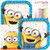 Despicable Me Minion Theme Plates and Napkins Serves 16 with Birthday Candles