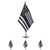 TSMD Thin Blue Line USA American Police Flag Small Mini Honoring Law Enforcement Officers Table Desk Flags with Stand Base,Police Theme Party Event Decorations TSMD Thin Blue Line USA American Police Flag Small Mini Honoring Law Enforcement Officers Table Desk Flags with Stand Base,Police Theme Party Event Decorations