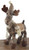 Gerson Holiday Moose Brown Plaid Plush Figurine
