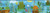 Chesapeake TOT46332B Kermis Blue Frog Marsh Toss Wallpaper Border