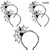 Trounistro 5 Pack Halloween Spider Headband Halloween Spider Hair Hoop Funny Hair Hoop Cosplay Devil Headband Spiders Web Headdress for Halloween Party