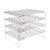 Flagship 304 Grade Stainless Steel Stackable Kitchen Silver Cooling Rack Set with Collapsible Folding Legs for Baking Cooking Grilling (4-Tier)