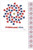 Patriotic Spiral Strip of 10 Forever First Class USPS Stamps USA Stars Red & Blue (Strip of 10)