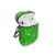 HIDAHE Airpod Case Cover, Skin for Airpods, Girly Airpod Case, Bling Glitter Luxury Leather Covers with Keychain Cute Girls Kids Protective Case for Apple Airpods 1 & 2 Charging Case, Green